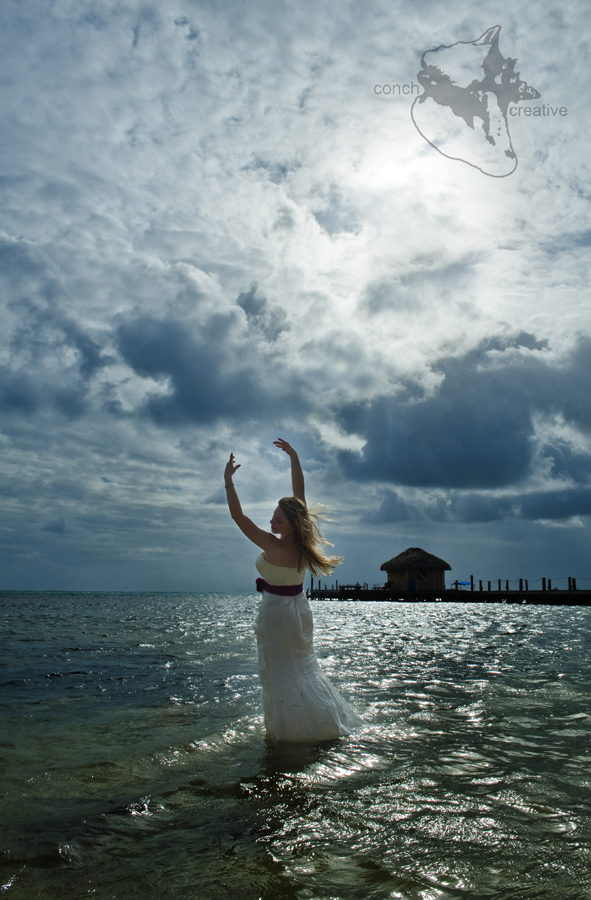  and were the perfect accessory for a tropical beach wedding in Belize